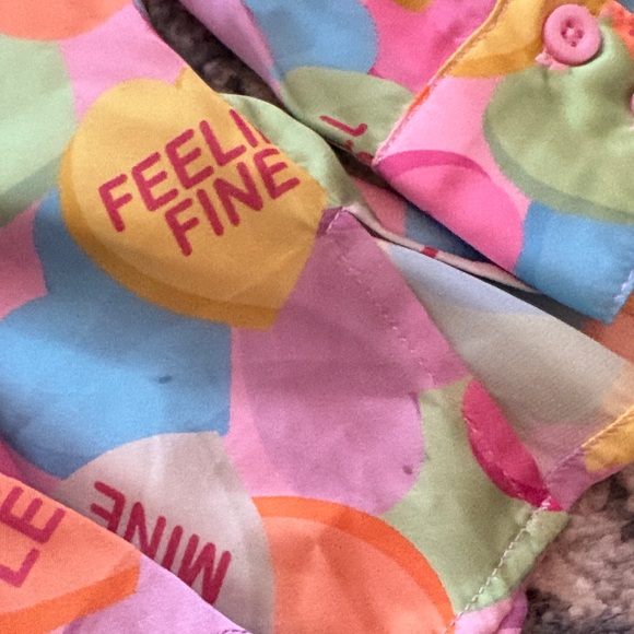 Show Me Your MuMu Colorful Heart Pajama Top - Picture 2 of 2